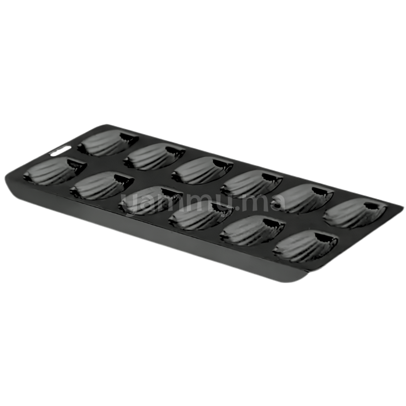 Moule Anti-Adhésif à 12 Madeleines Noir 40 cm - Lacor