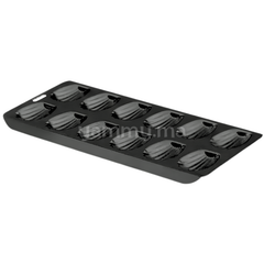Moule Anti-Adhésif à 12 Madeleines Noir 40 cm - Lacor