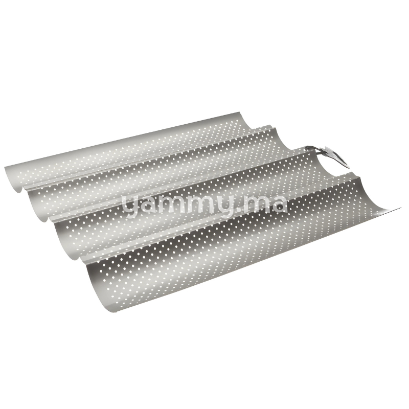 Plaque à Baguettes Ibili 2 Places - Argent, 38x16,5cm, Four Et Lave-Vaisselle