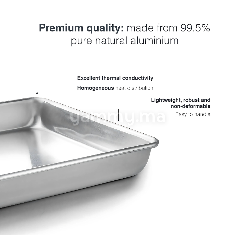 Plaque et Rotissoir à Pâtisserie en Aluminium 45x33 cm - Lacor 68465