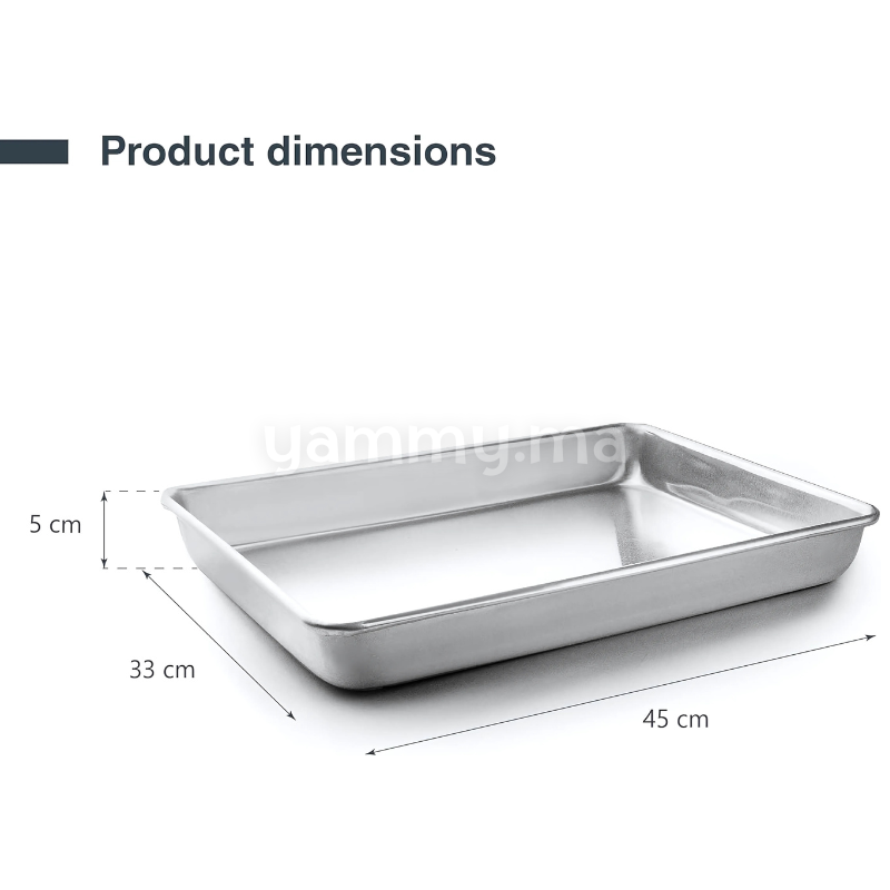 Plaque et Rotissoir à Pâtisserie en Aluminium 45x33 cm - Lacor 68465