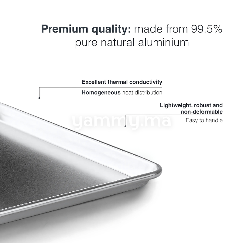 Plaque et Rotissoir à Pâtisserie en Aluminium 53x38 cm - Lacor 68466