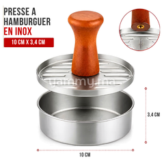 Presse à Hamburger en Inox Ø 10 cm