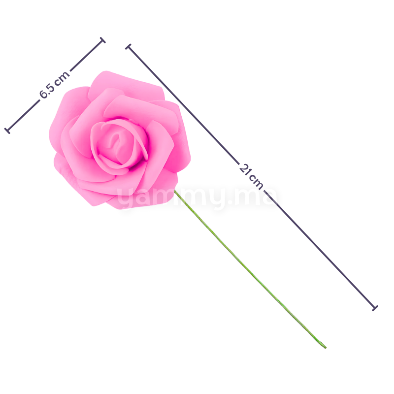 Roses Artificielles Roses en Mousse avec Tige