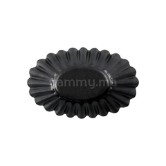 SET. 6 Moules à Tartelette Ovales Antiadhésifs 7.7 x 4.5 x H 1.9 cm