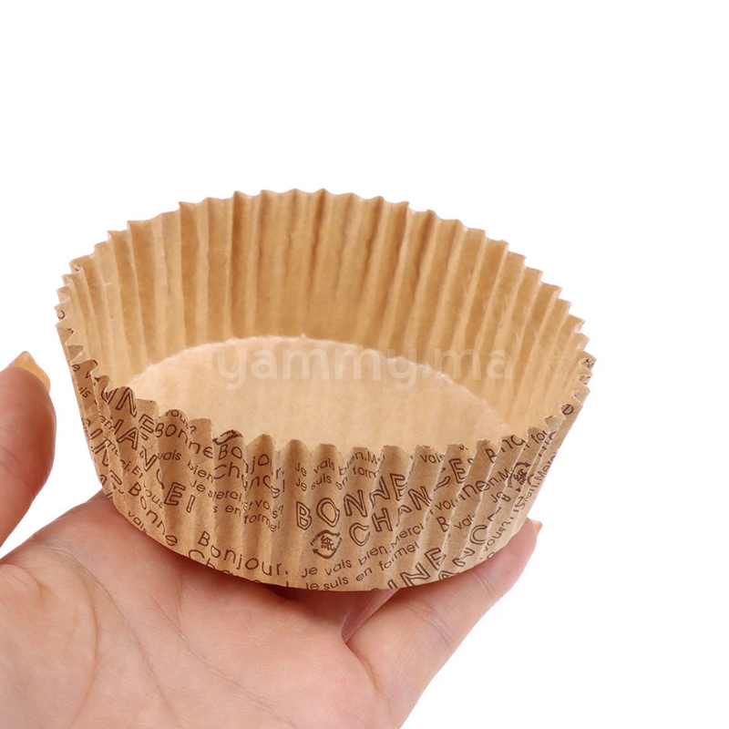 SET. 20 Caissettes à Tartelette Ronde en Papier kraft 9 cm