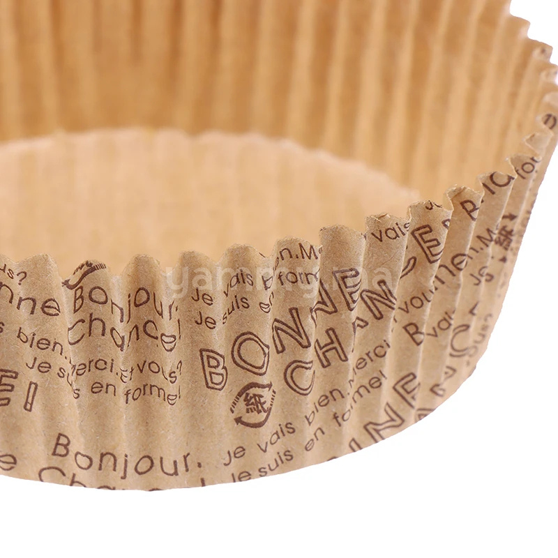 SET. 20 Caissettes à Tartelette Ronde en Papier kraft 9 cm