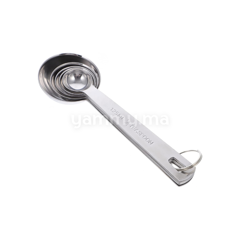 SET. 5 Cuillères Doseuses en Inox