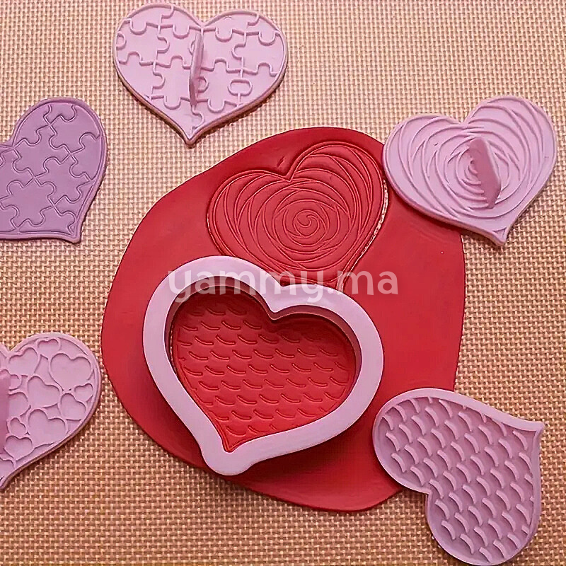 SET. 6 Emporte-pièces Coeur