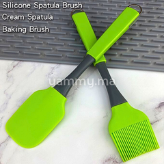 Pinceau et Maryse en Silicone Vert
