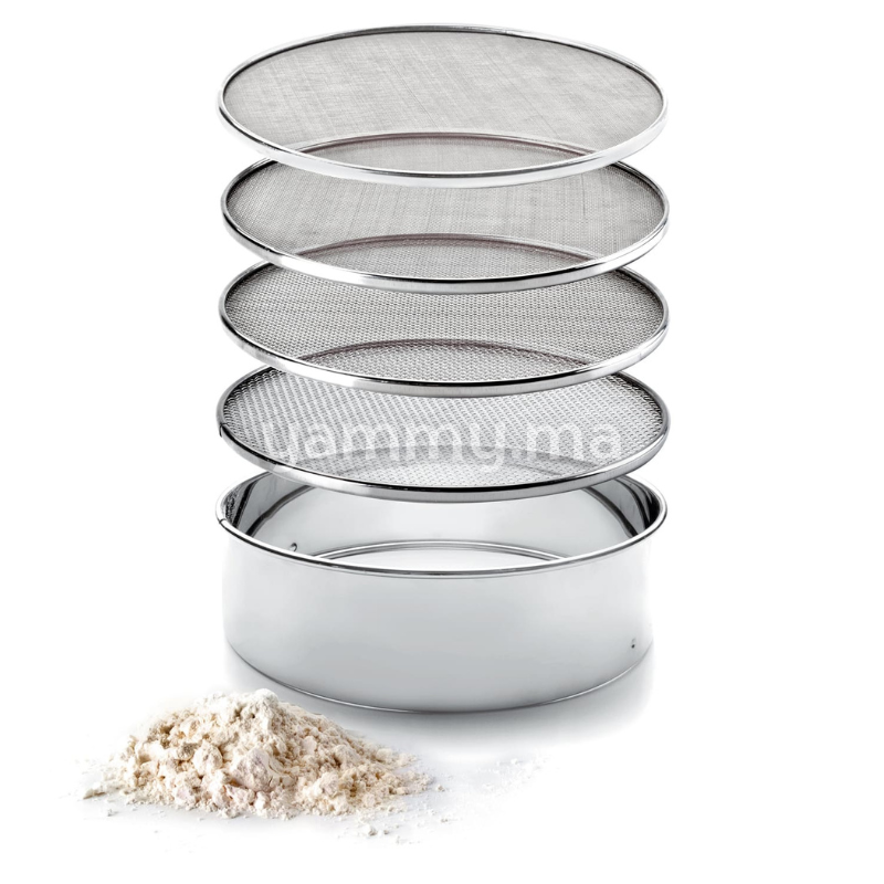 Tamis à 4 Mailles Interchangeables 20cm en Inox - Lacor 68340