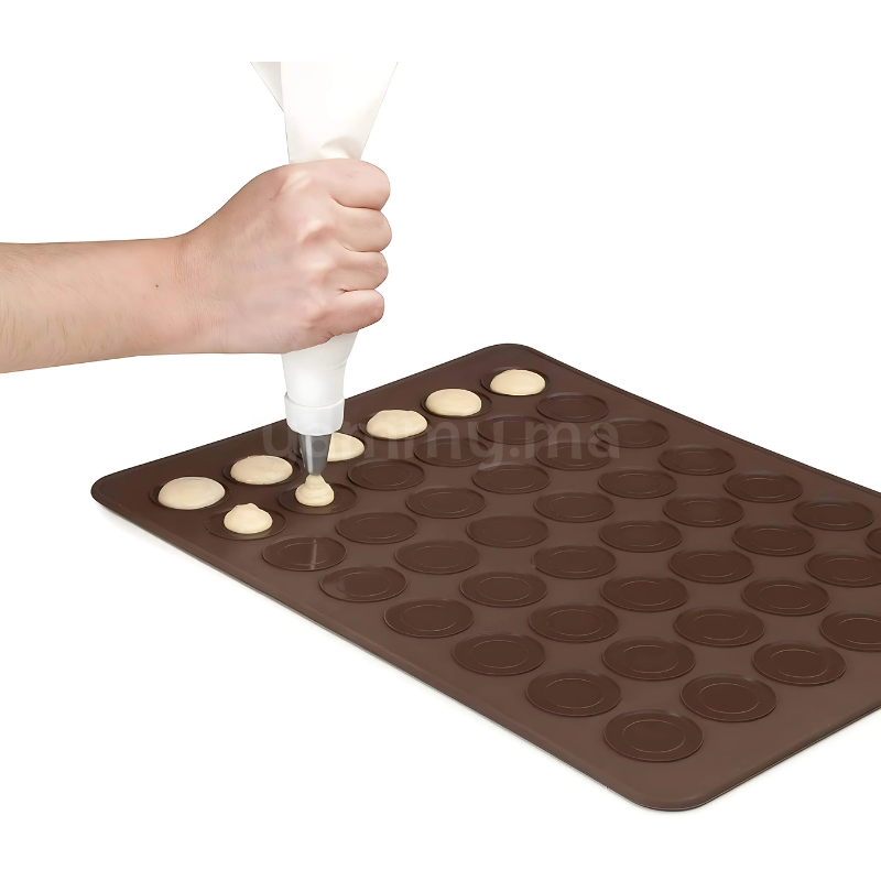 Tapis en Silicone Double Face pour Macarons 39x29 cm - Lacor 66753