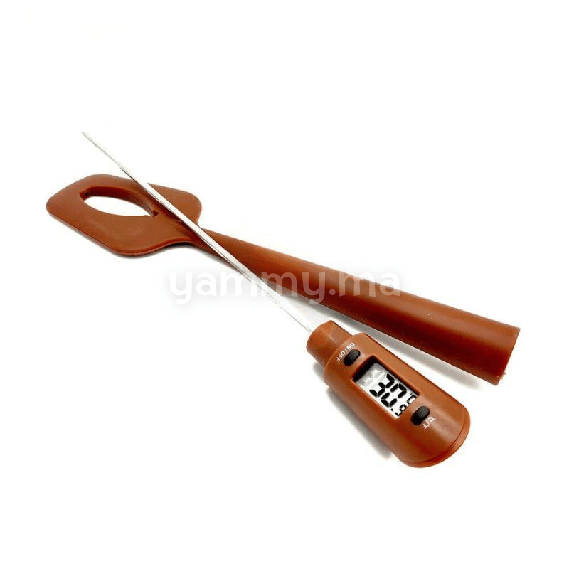 Spatule Thermomètre, Thermomètre Numérique au Chocolat Thermomètre de Cuisson Digital pour Le Chocolat, Les Crèmes, Les Sauces, Les Confitures et Les Sirops
