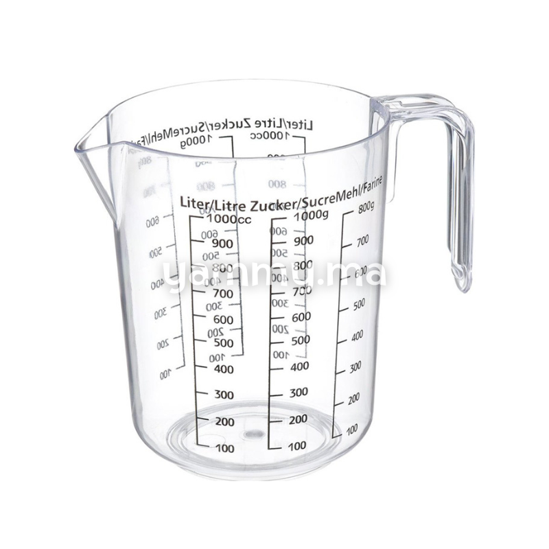 Verre à Doseur en Plastique 1000 gr