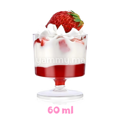 SET. 12 Verrines sur Pied Rond 60ml GA369