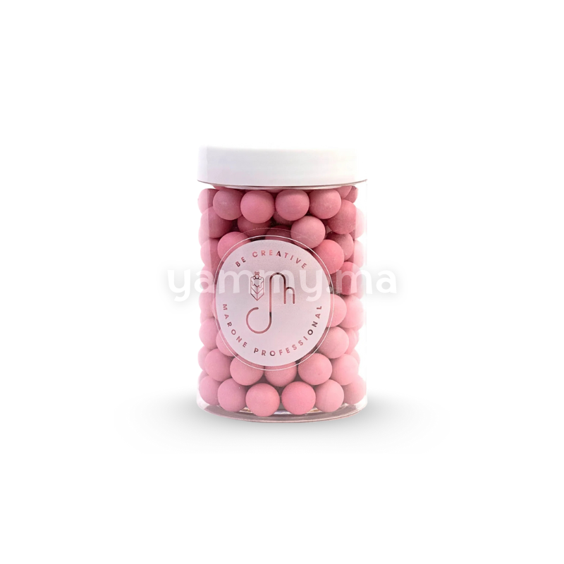 XXL Boules Chocoballs Rose Clair Mat Ø 10 mm 125 gr - Marone