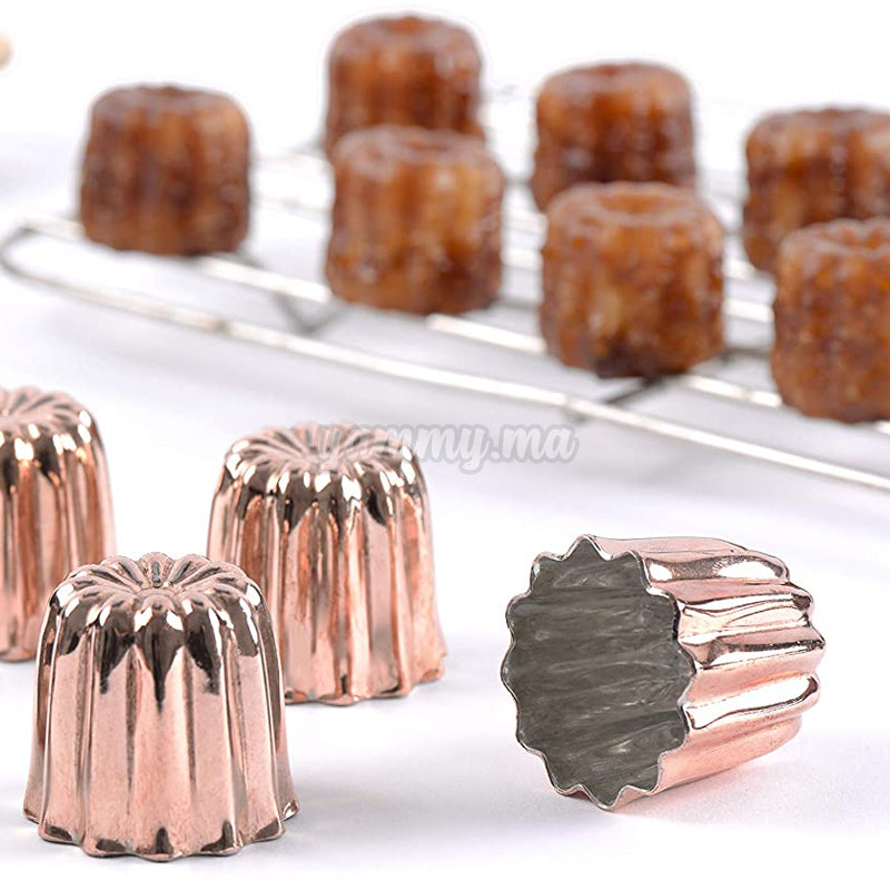 Lot de 4 Moule Cannelés Bordelais - Patisse 04010
