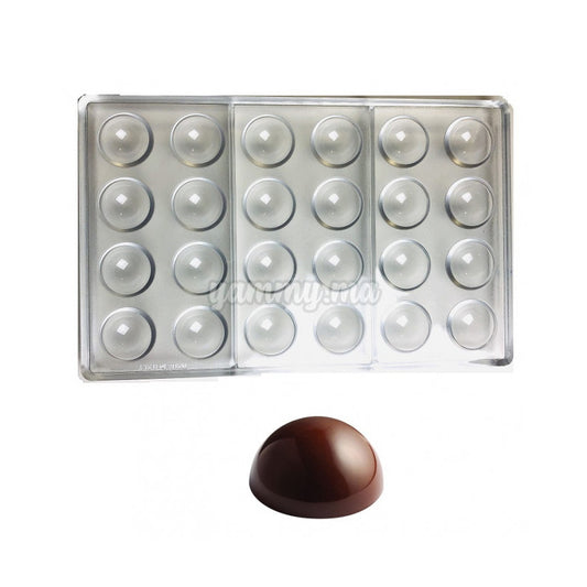Moule Chocolat en Polycarbonate Demi-sphère "PC5017" - Pavoni
