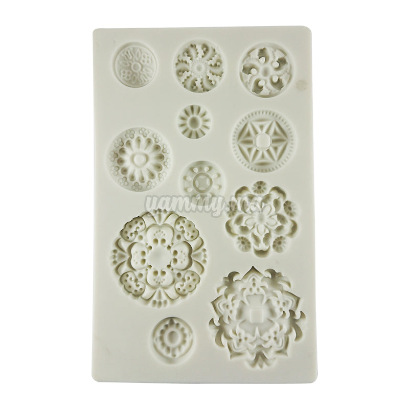 Moule Silicone 11 Fleurs Vintage