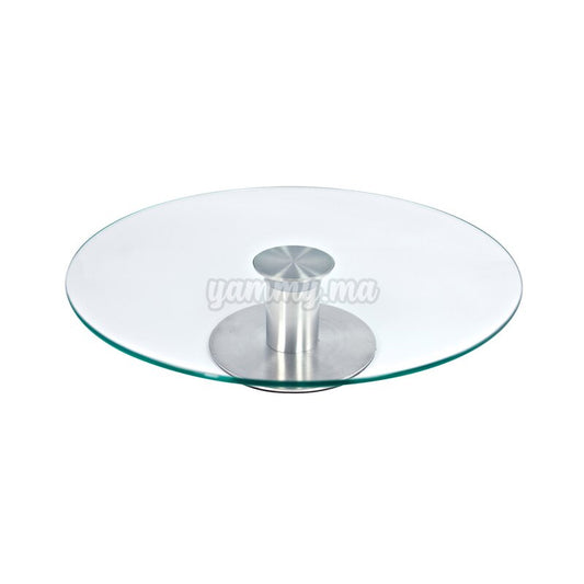 Plateau Tournant en Verre 30 cm / h 7 cm