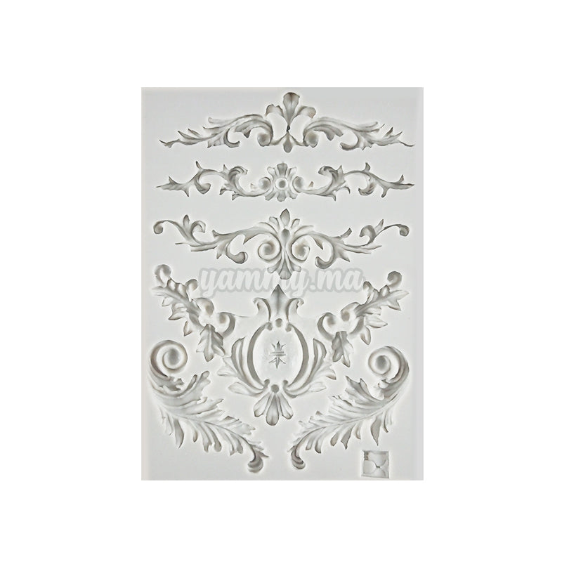 Moule Silicone 6 Feuilles Rétro