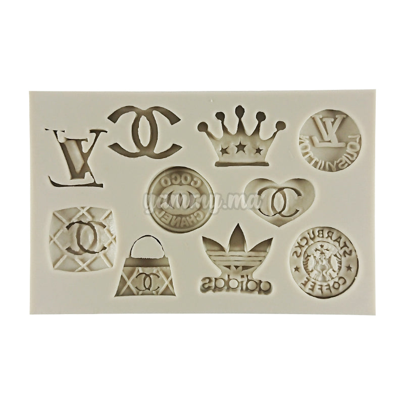 Moule Silicone Thème LV, Chanel et Adidas