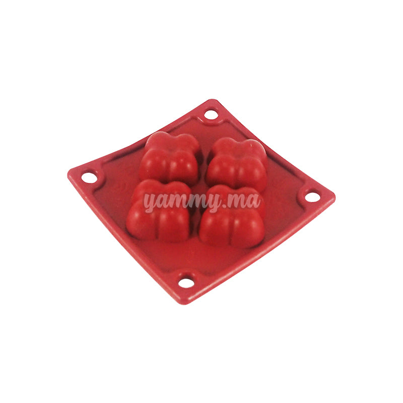 Moule Silicone 4 Chocogame 28X28/h12 mm "K021"