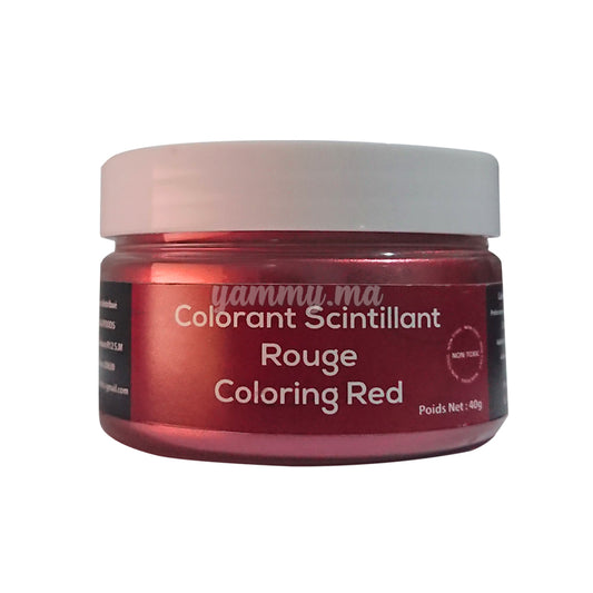 Colorant Scintillant Rouge 40g