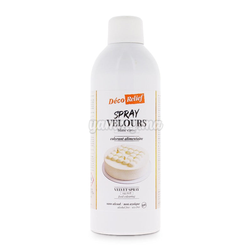Spray Velours Blanc Cassé Beurre de Cacao 400 ml - Déco Relief