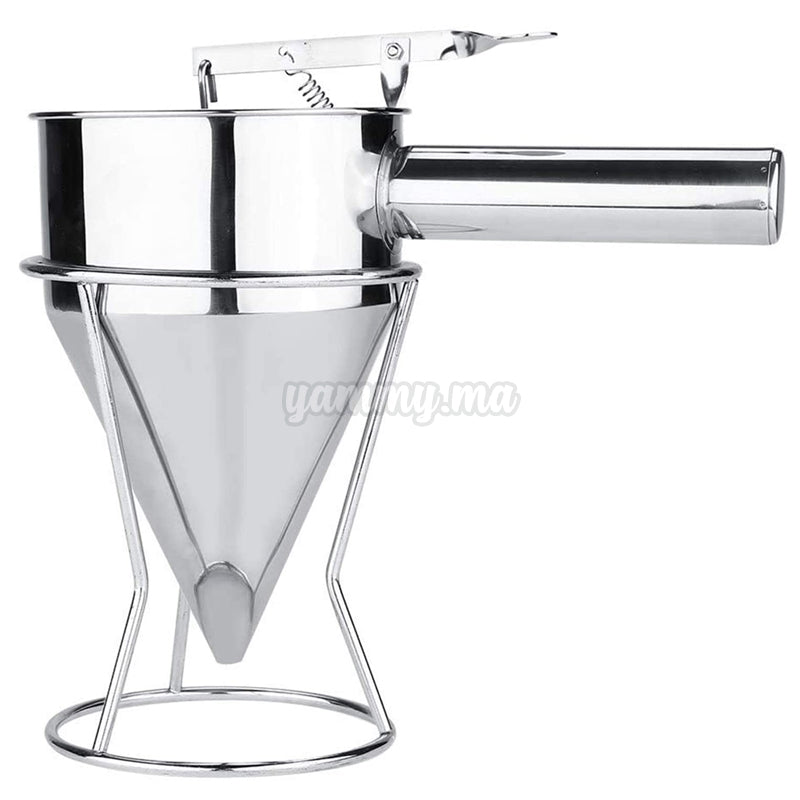 Entonnoir à Piston en acier inoxydable avec Support