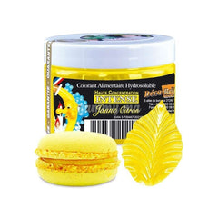 Colorant Alimentaire Hydrosoluble Intense en Poudre Jaune Citron 50gr - Déco Relief