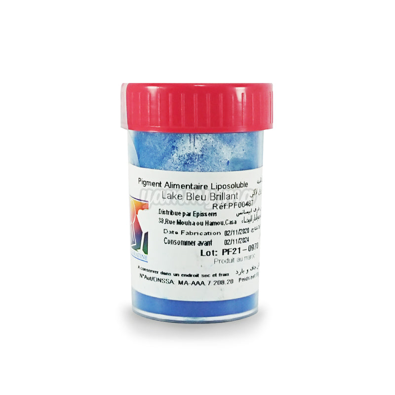 Colorant Alimentaire Liposoluble Lake Bleu Brillant 10gr - Coloratine