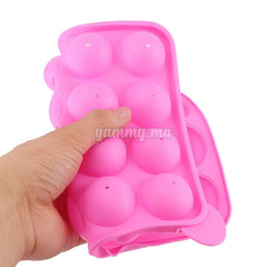 Moule Silicone à Pop Cake 20 Cavités Rose + Bâtons