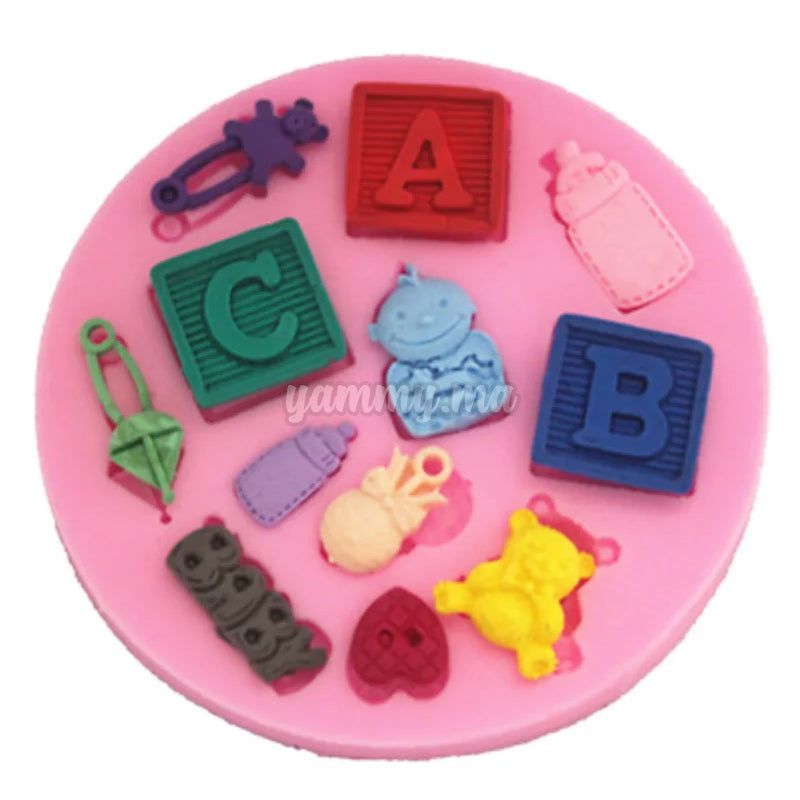 Moule Silicone Bébé pour Pâte à sucre