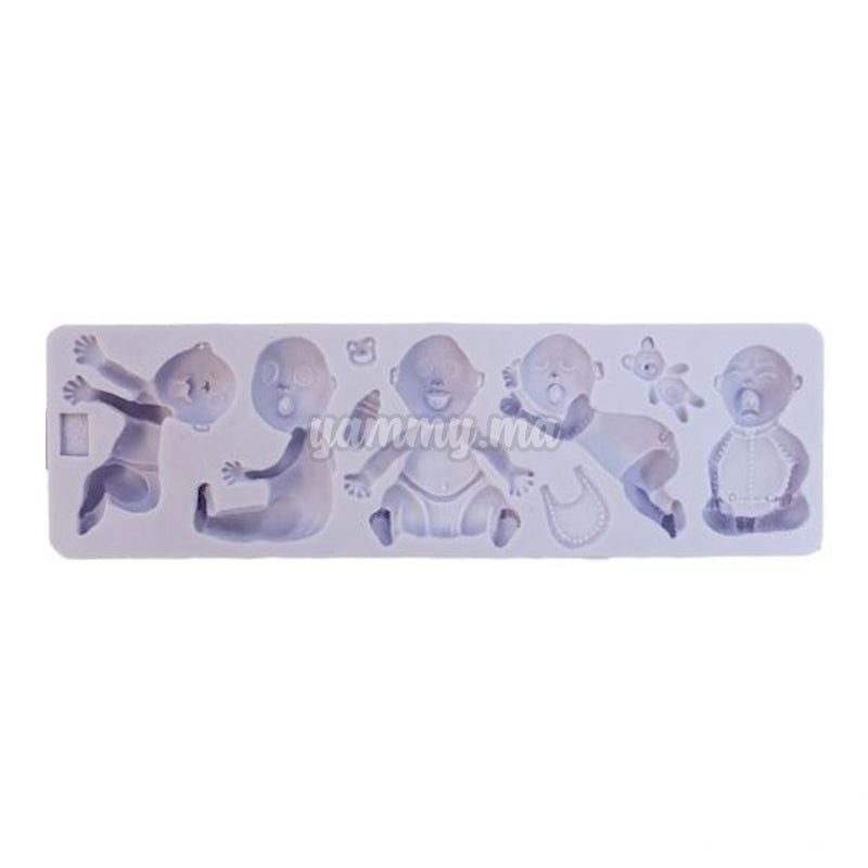 Moule Silicone Bébé pour Pâte à sucre