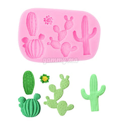 Moule Silicone Cactuse pour Pâte à sucre