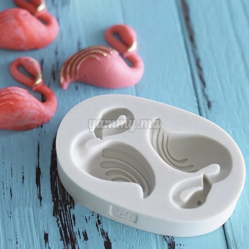 Moule Silicone Flamingo pour Pâte à sucre