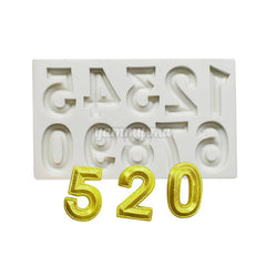 Moule silicone Chiffres pour Pâte à sucre