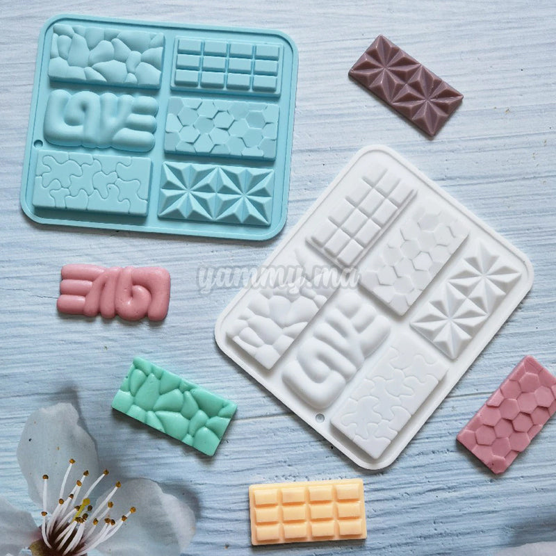 Moule Silicone Mini Tablettes pour Chocolat