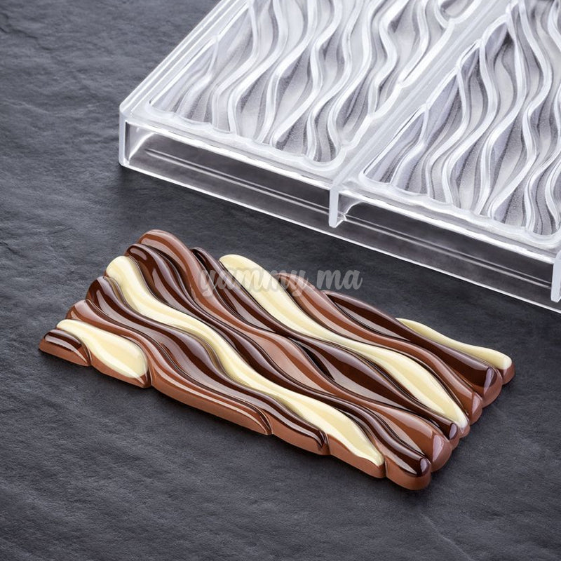 Moule Chocolat en Polycarbonate Fluid "PC5030" - Pavoni