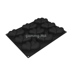 Moule Silicone Double Coeurs 30/40 cm + Cutter "PX4370" - Pavoni 