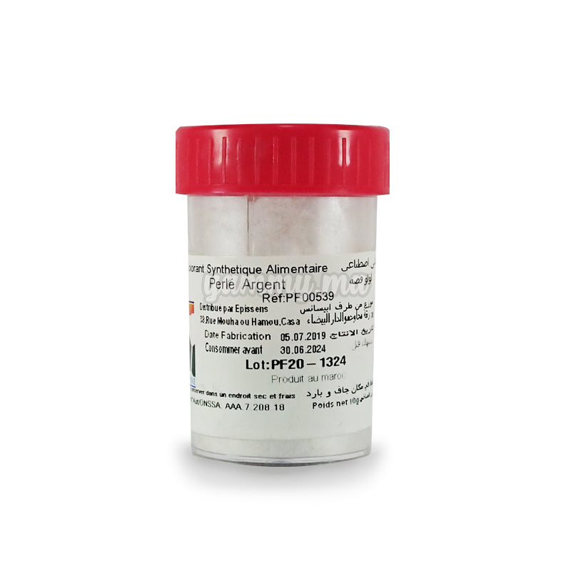 Colorant Scintillant Perlé Argent 10gr - Coloratine