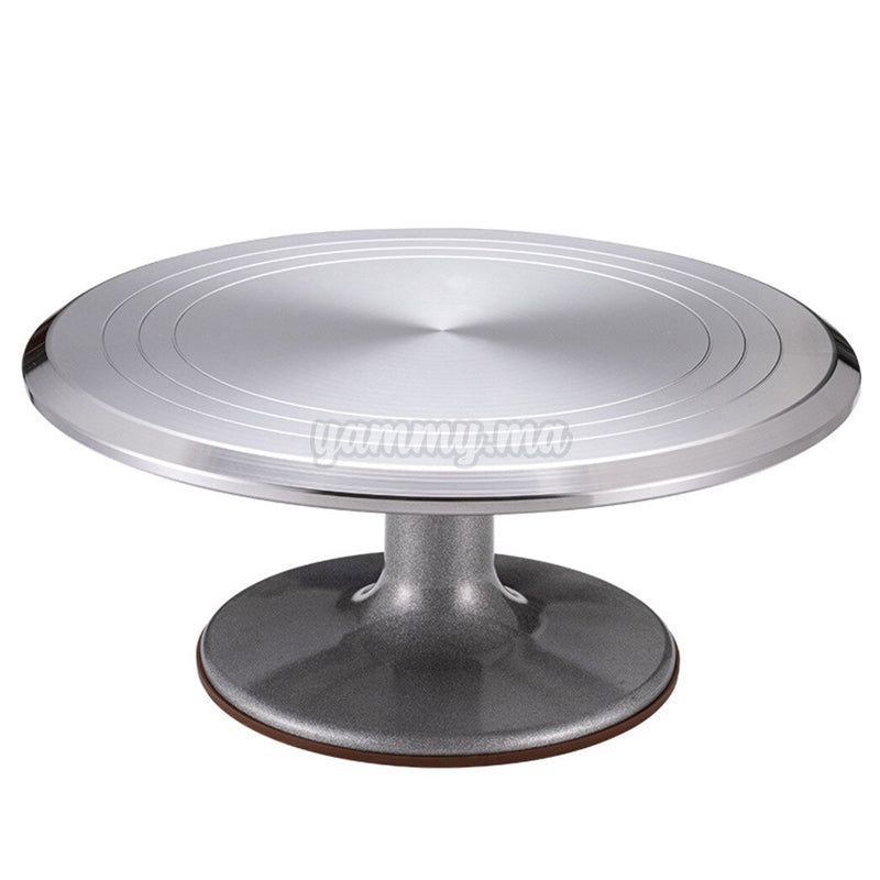 Pied de meuble - HQ - Plateau tournant - Acier inoxydable - Verre Pied de meuble - HQ - Plateau tournant - Acier inoxydable - Verre