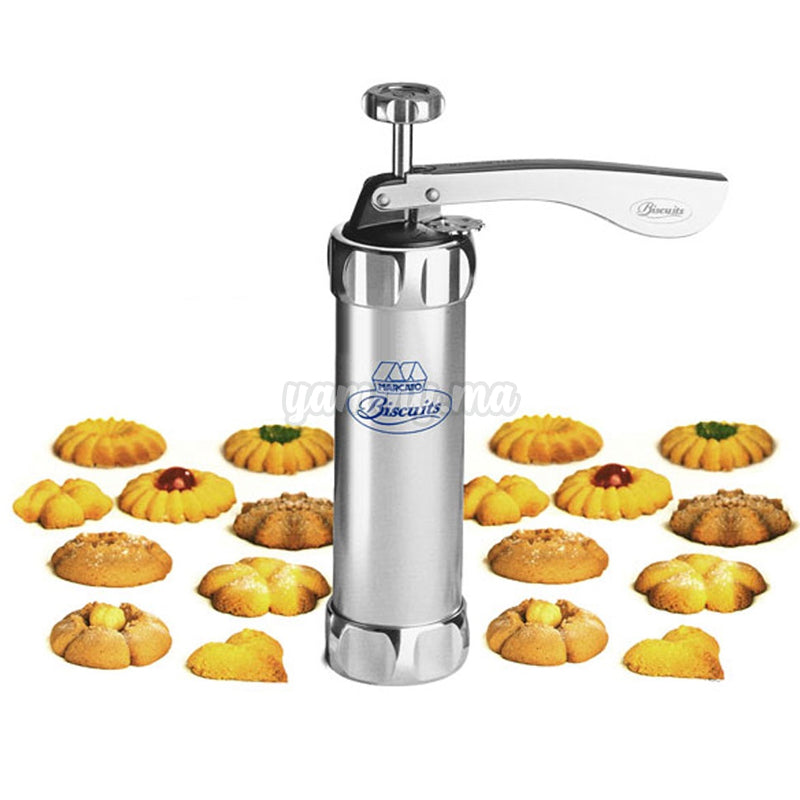 Machine à Churros Et Biscuits Multifonction GDL – 12 Moules + 10 Douilles – Presse à Pâtisserie Facile à Utiliser