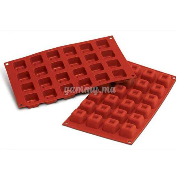 Moule Silicone Small Square Savarin "SF080" - Silikomart