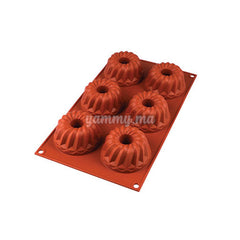 Moule à Kouglof En Silicone 24 Cm - Antiadhésif, Résistant à La Chaleur (jusqu'à 230°C) - Forme Tourbillon - Facile à Démouler