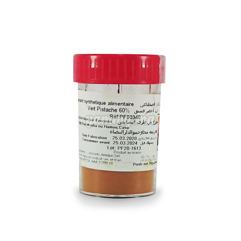 Colorant Alimentaire Vert Pistache 60% 30gr - Coloratine