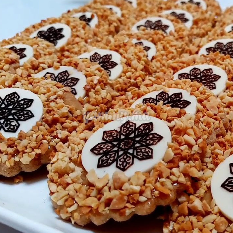 Moule Silicone Chocolat Arabesque Rond