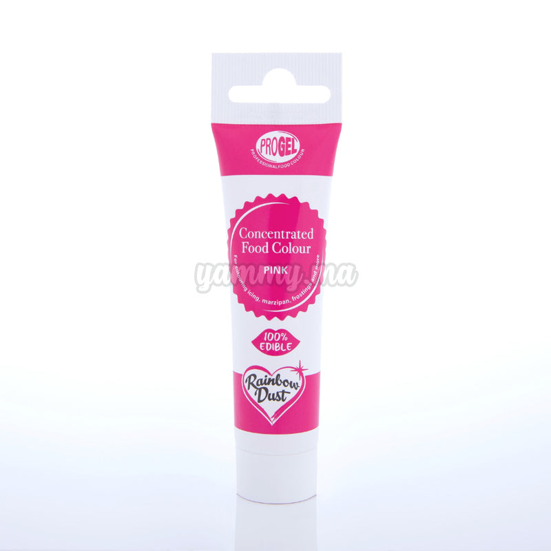 Colorant Alimentaire ProGel Rose 25g - Rainbow Dust