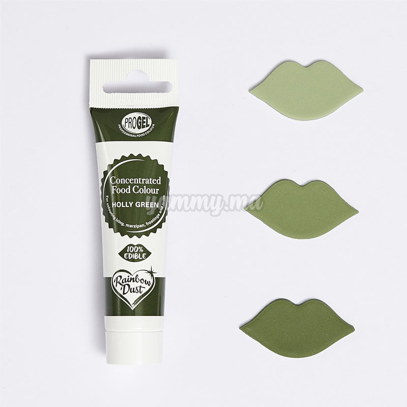 Colorant Alimentaire ProGel Vert Foncé 25g - Rainbow Dust